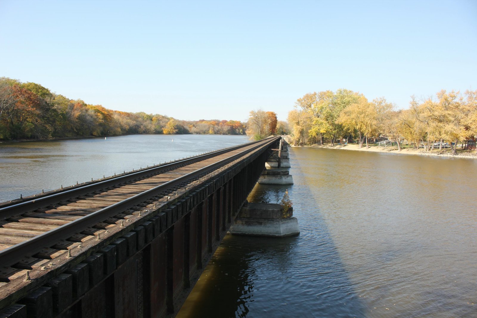 Looking west